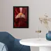 Broodje - Bontjas - Goud fotolijst zwart zonder passe partout klein -sfeer4