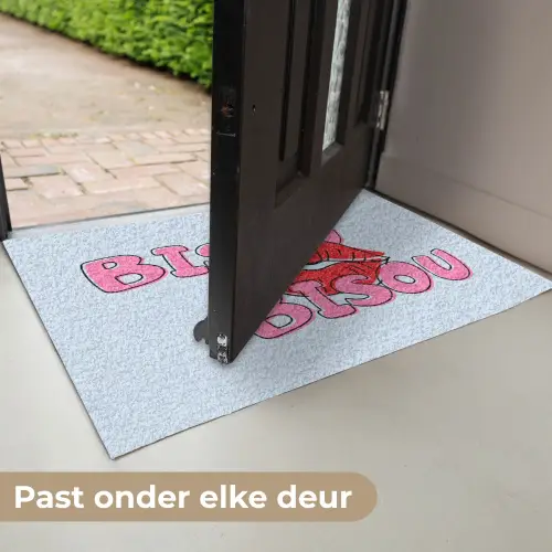 Bisou - Blauw - Roze - Lippen Deurmat klein -USP_NL