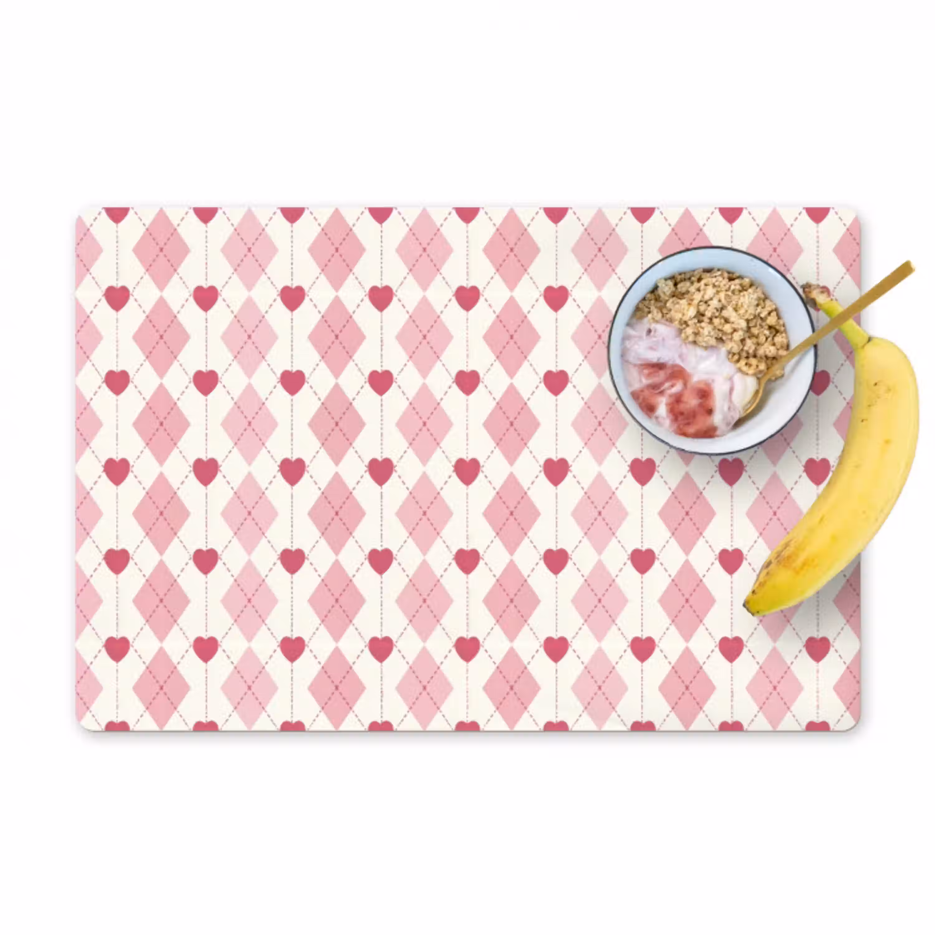 Ruiten - Klassiek - Roze - Wit Placemat vinyl groot 368 -zzzproduct_Kitchenyeah-website