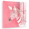 Zebra - Pink - Verf plexiglas 5mm klein -zzzproduct_nieuw