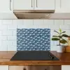 Klein - Oceaan - Golven - Blauw keuken achterwand spatscherm klein 900 -sfeer2