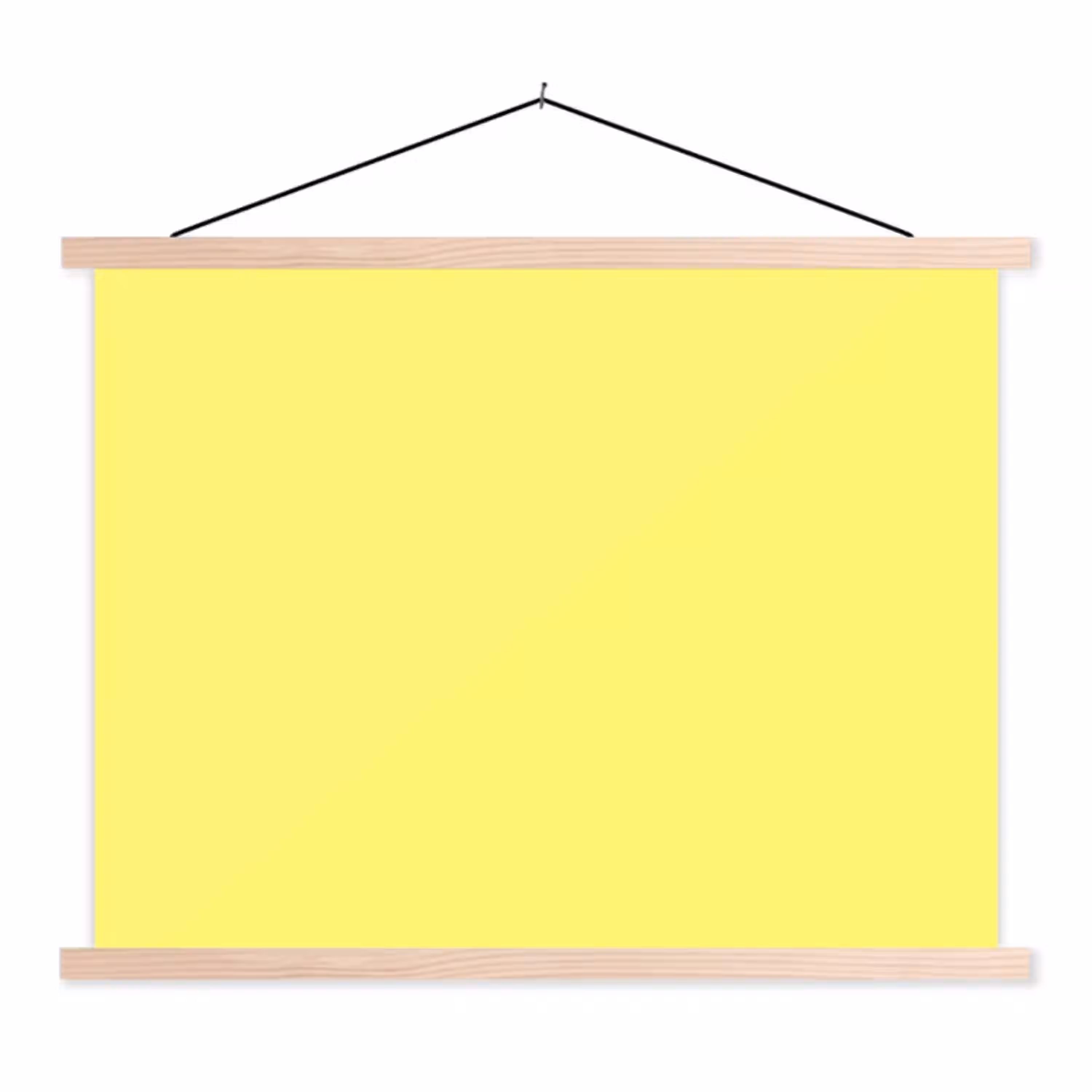 Buttery - Beige - Geel textielposter latten blank klein 122 -3d