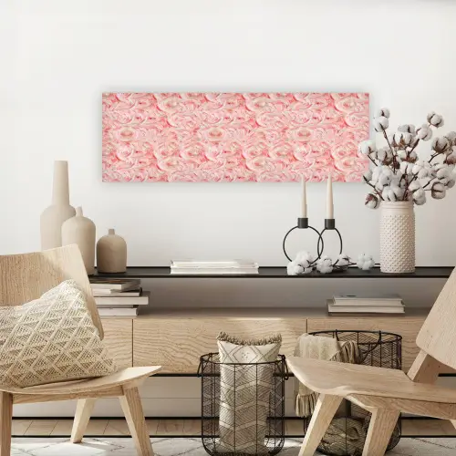Vloeiend - Olieverf - Roze canvas 2cm klein 828 -sfeer6