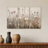 Bloemen - Beige - Modern - Roze Canvas - Meerluiken 3 luik klein -sfeer3