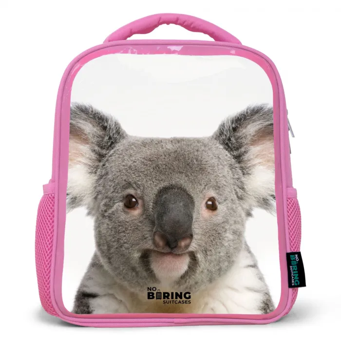 Schattige Koala Beer Kinderrugzak - Roze middel -3d