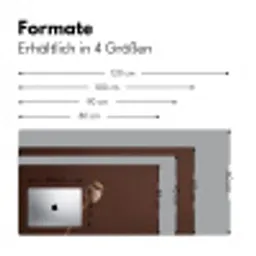 Papaverbol - Droogbloem - Bruin - Minimalistisch Muismat XXL klein -ysfeer5_duits