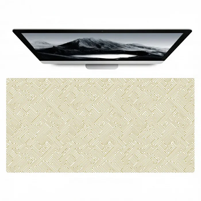 Geometrisch - Lijnen - Groen Muismat XXL klein 681 -zzz3d
