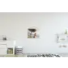 Kust - Klif - Boom - Gebouw textielposter latten blank klein -kinderkamer