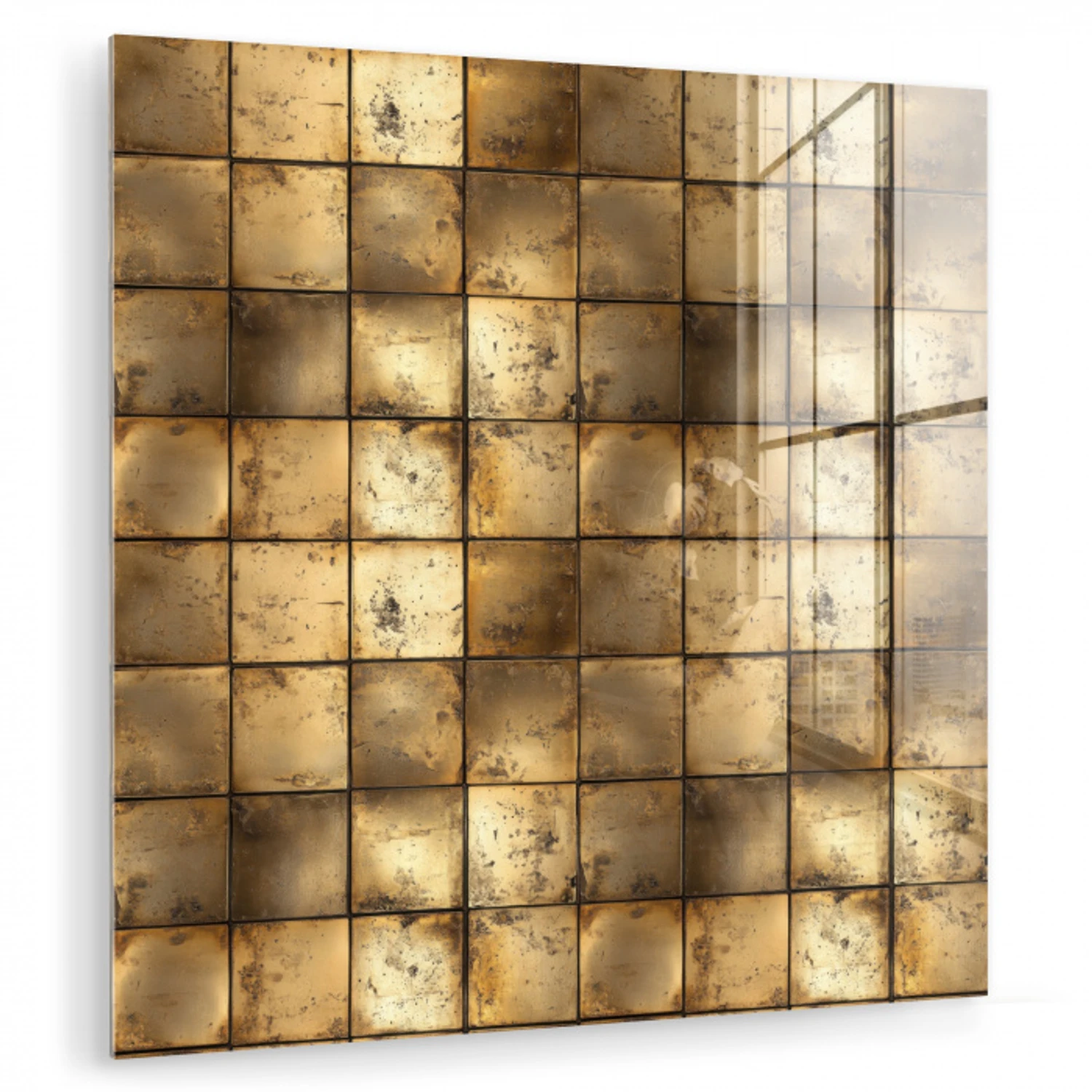 Geometrisch - Tegels - Goud plexiglas 5mm klein 11 -zzzproduct_nieuw
