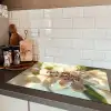 Bloesems - Zonlicht - Quote - Wit Inductie beschermer vinyl 3mm klein -sfeer3