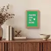 Tekst - Hartje - Moeder - Groen Light Box met kabel (Tafellamp) klein -sfeer2
