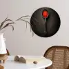 Zwart - Lepel - Caviar Wandcirkel kunststof plaat 5mm dik klein -sfeer4