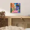 Geel - Blauw - Oranje - Huis aluminium wit klein -sfeer3