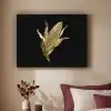 Mais - Eten - Goud - Zwart Textielframe zwart klein -sfeer1