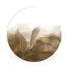Marmer - Goud - Bruin - Textuur - Marmerlook Wandcirkel kunststof plaat 5mm dik klein -3d