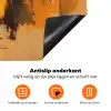 Tijger - Geschilderd - Oranje - Penseelstreken Inductie beschermer vinyl 3mm klein -zzzzzzz-td-onderkant