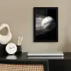 Honkbal - Wit - Vliegt fotolijst zwart zonder passe partout klein -sfeer1