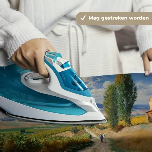 Mensen - Wandelen - Zandpad - Velden Wandkleed katoen klein -sfeer9