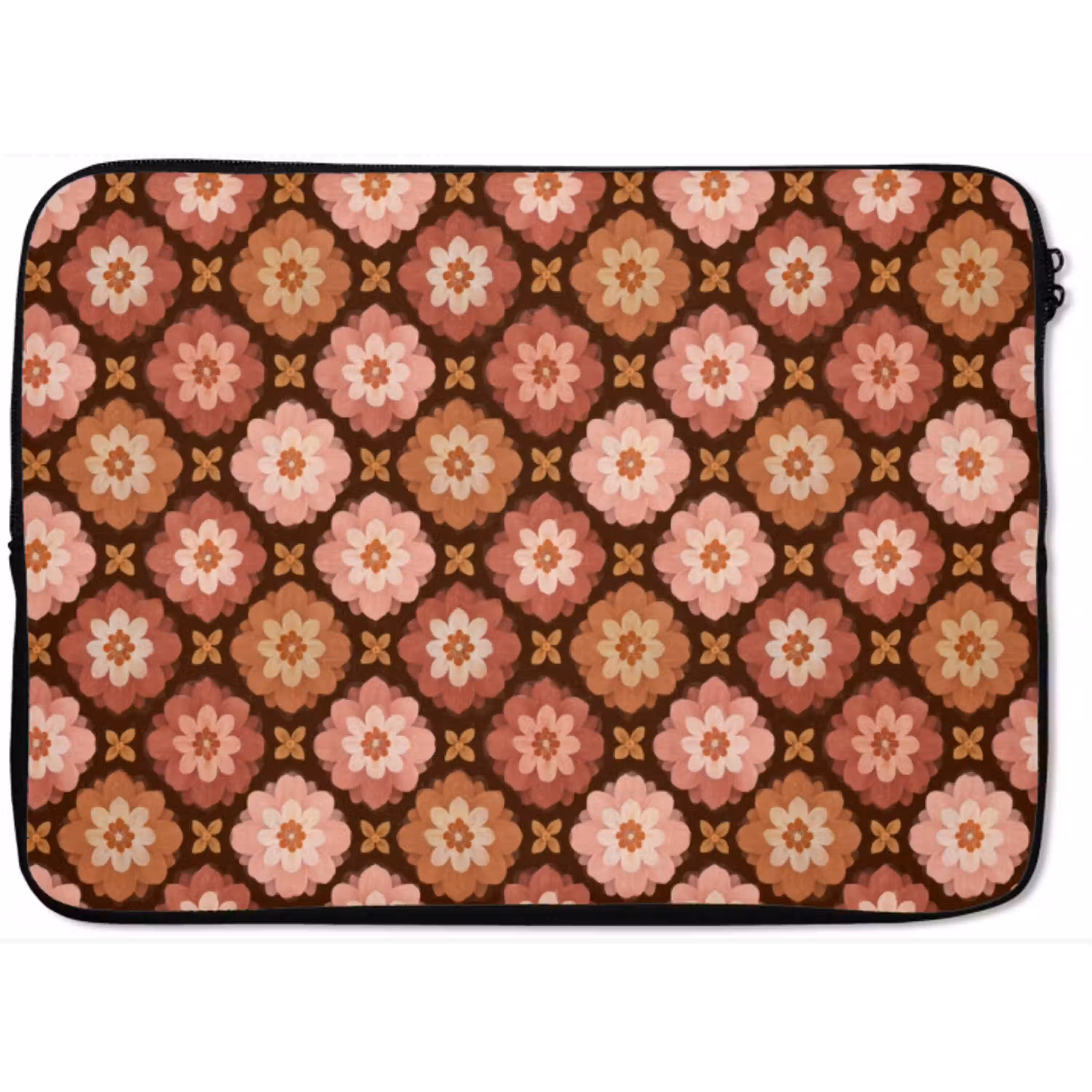 Geometrisch - Bloemen - Kleurrijk laptophoes neopreen klein 279 -zkaufland3dotto