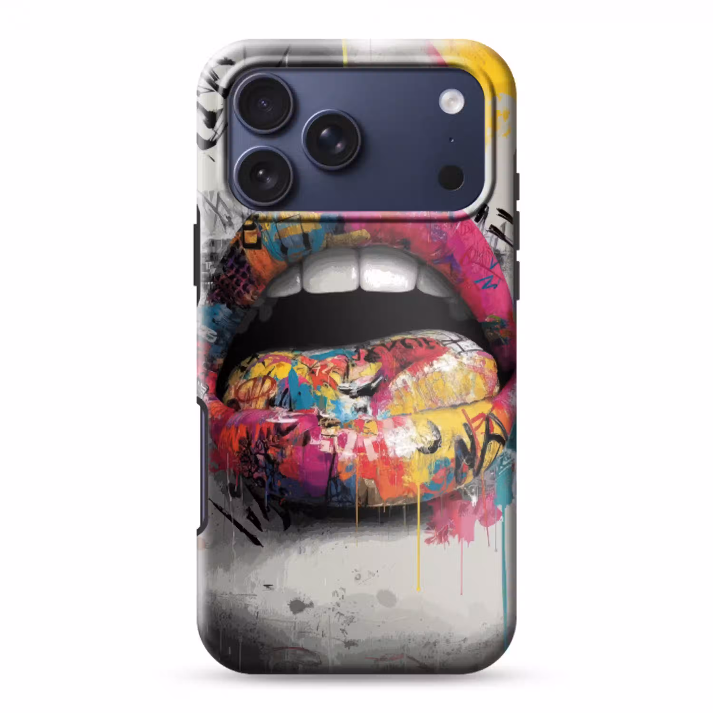 Lippen - Graffiti - Expressief Toughcase MagSafe Apple iPhone 17 Pro Max klein -3d