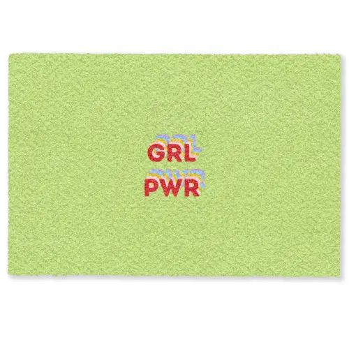 Grl pwr - Groen - Rood - 3D Deurmat klein -zkaufland3d