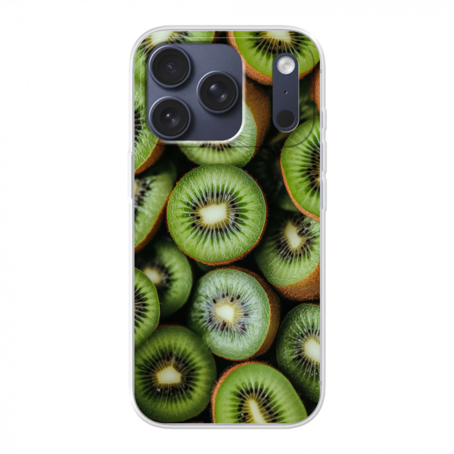 Kiwi - Fruit - Groen Telefoonhoesje iPhone 17 Pro klein -3d