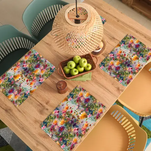 Zomers - Kleurrijk - Patroon - Bloemen Placemat vinyl groot 368 -zzsfeer5_Kitchenyeah-website