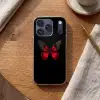 Vlinder - Rood - Contrast Telefoonhoesje iPhone 17 Pro klein -sfeer1