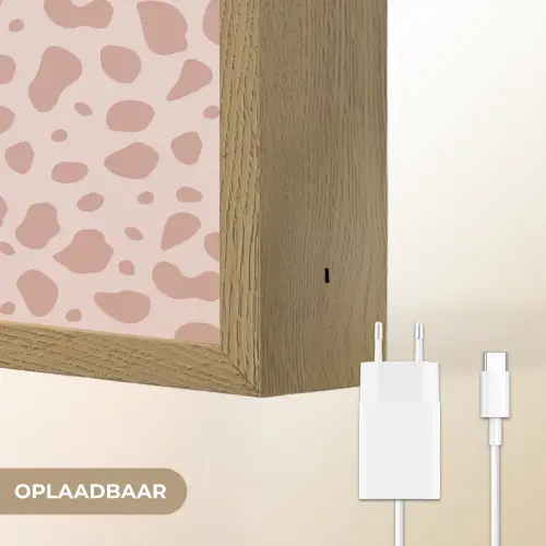 Nude - Luipaard - Tinten Light Box met batterij (Wandlamp) middel 907 -USP_websiteoplaadbaarNL