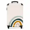 Ruwe regenboog aqua NBS - Handbagage koffer - Unisex middel -productfoto_recht