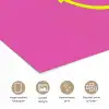 Smiley - Vrolijk - Roze poster papier klein -closeup_NL
