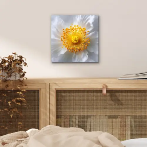 Wit - Bloem - Elegant aluminium wit klein -sfeer3