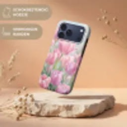 Tulpen - Veld - Lente - Roze Toughcase MagSafe Apple iPhone 17 Pro Max klein -USP_RandenV_NL