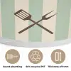Quote - Strepen - Grill Akoestische PET Vilt - Rond klein -closeup_NL