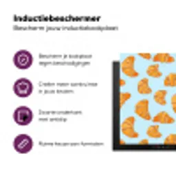 Croissant - Speels - Blauw Inductie beschermer vinyl 3mm klein 276 -zzzzzzz-cc-usp