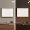 Wit - Marmer - Grijze aders Light Box met batterij (Wandlamp) middel 907 -sfeer3