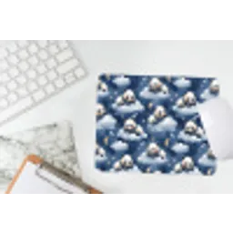 Panda's - Slapen - Blauw muismat rubber klein 262 -witbureau