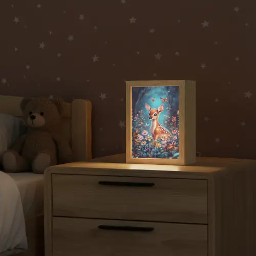 Hert - Magisch - Sprookjesbos Light Box met kabel klein -sfeer1_kind