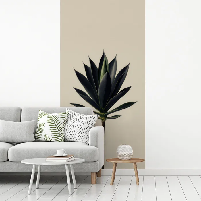 Agaveplant - Symmetrisch - Groen fotobehang vinyl groot -woonkamer