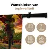 Wijngaard - Druiven - Zonsondergang Wandkleed katoen klein -sfeer2
