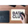 Quote - Grijs - Wit muismat rubber klein -toetsenbord