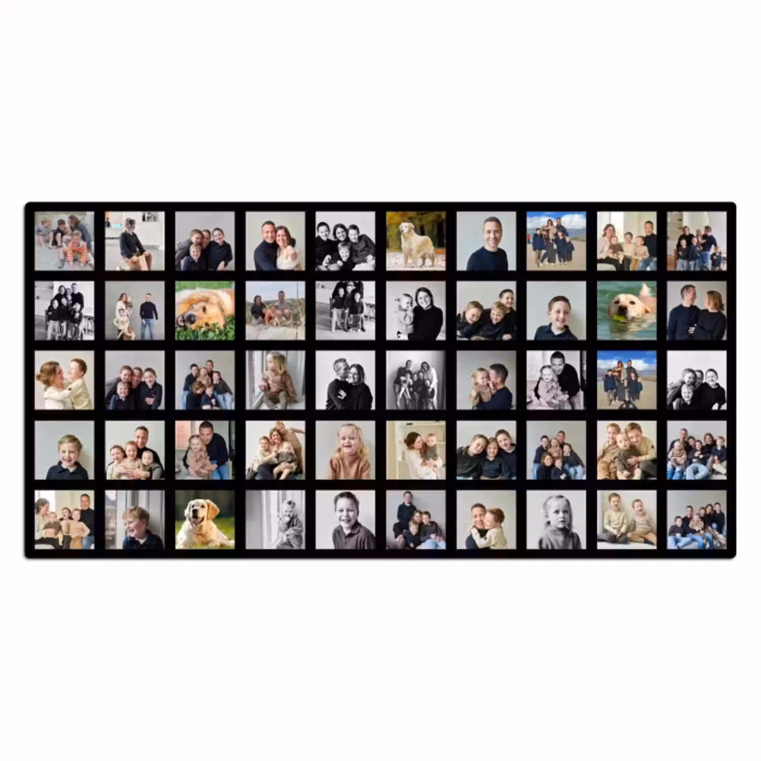 Gepersonaliseerde bureau onderlegger - Fotocollage - 50 afbeeldingen