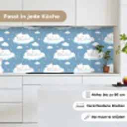 Kitten - Wolken - Blauw keuken achterwand 2 middel 871 -sfeer4_DE