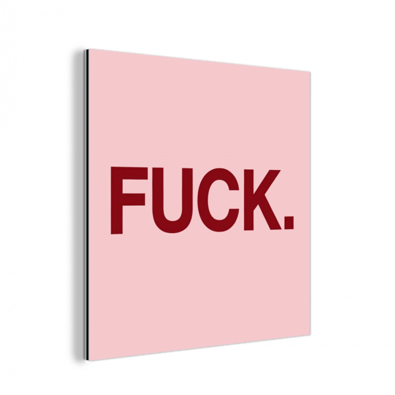 Statement - Krachtig - Roze aluminium wit klein -3d