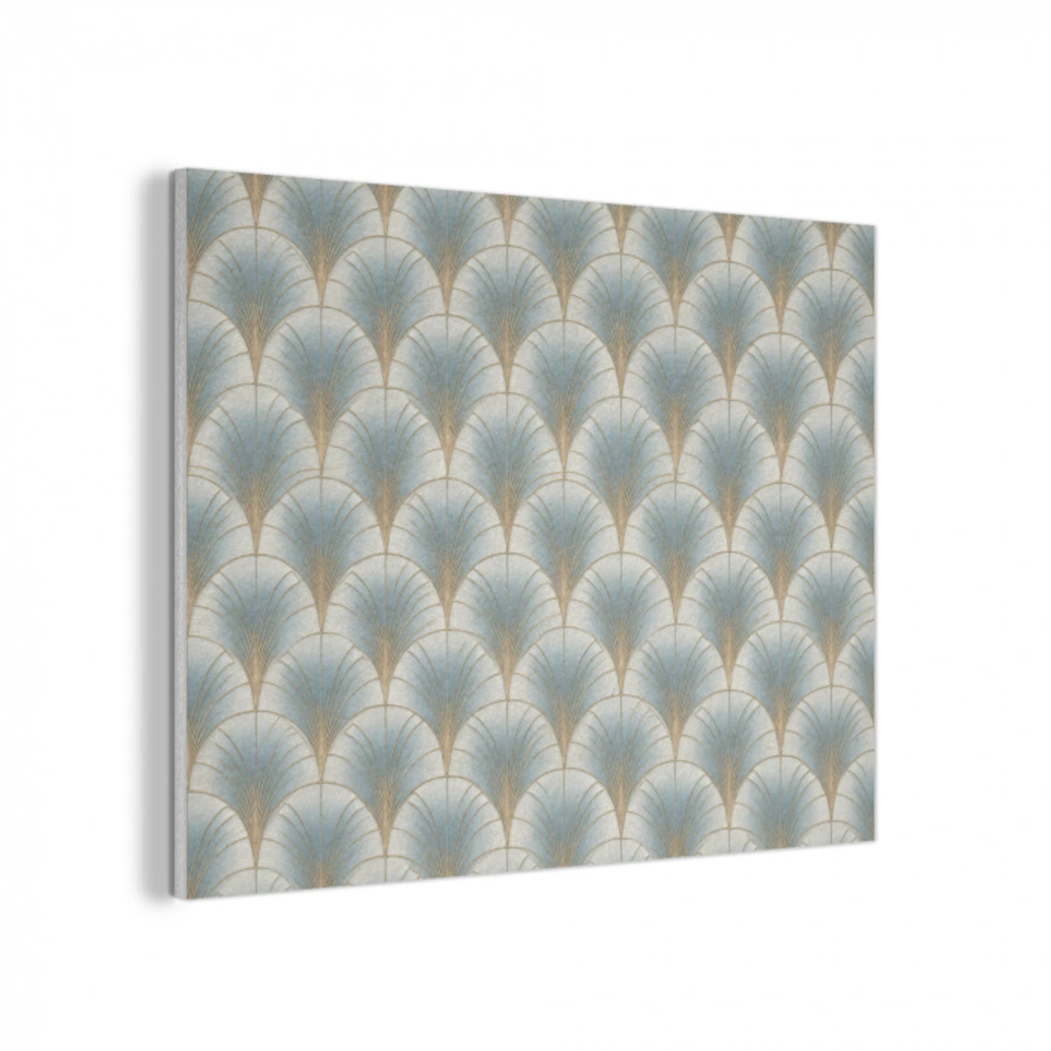 Waaier - Klassiek - Blauw PET vilt klein 837 -3d