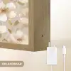 Bloemen - artistiek - Goud Light Box met batterij (Wandlamp) middel 907 -USP_websiteoplaadbaarNL