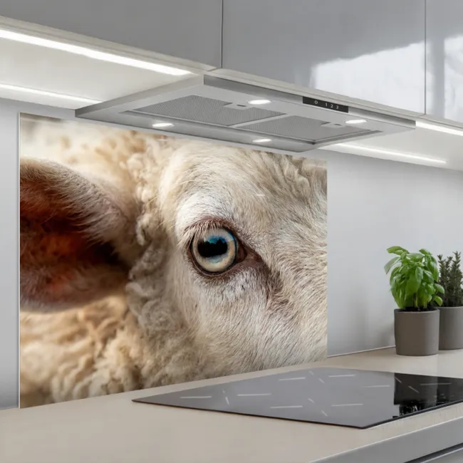 Paraschizzi cucina - Pecora - Occhio - Bianco