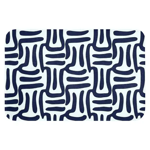 Abstract - Modern - Blauw WCmat klein 1009 -3d