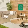 Menu - Quote - Roze tuinposter los doek klein -sfeer4