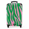 Abstract - Groene golven NBS - Handbagage koffer - Kinderen Unisex middel -productfoto_recht